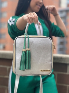 BOLSO BANDOLERA LUXURY PLATA