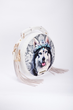 BOLSO REDONDO BLANCO - tienda en línea