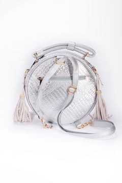 BOLSO REDONDO PLATA en internet