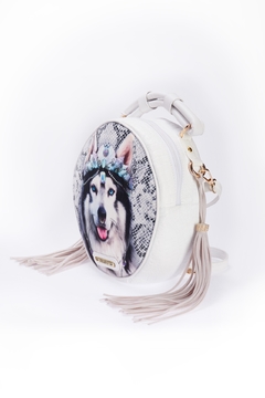 BOLSO REDONDO BLANCO