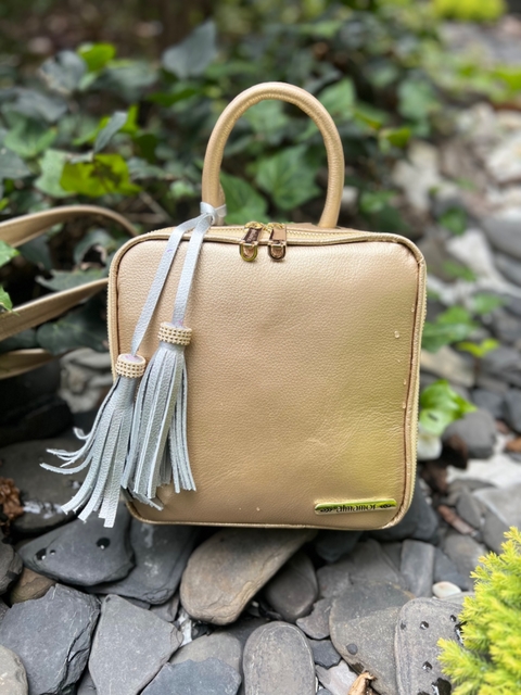 BOLSO BANDOLERA LUXURY DORADO