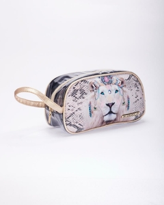 COSMETIQUERA TRANSPARENTE LEON DORADO en internet