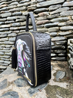 BOLSO CUADRADO NEGRO ELEFANTE GITANA en internet