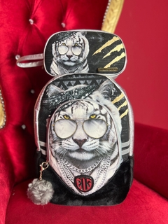 COSMETIQUERA PLATEADA TIGRE PODER RUSTICO - comprar en línea