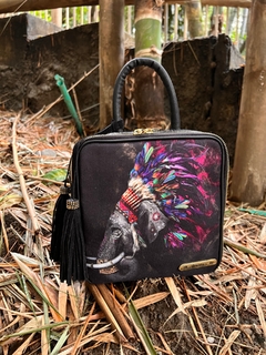 BOLSO CUADRADO ELEFANTE PENACHOS - buy online