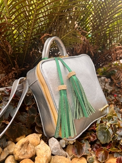 BOLSO BANDOLERA LUXURY PLATA