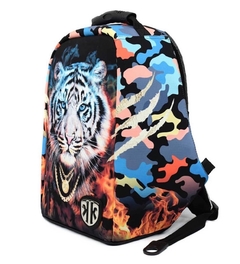MORRAL ANTI-ROBO TIGRE NEGRO CAMUFLADO DE COLORES - tienda en línea