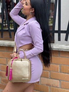 BOLSO BANDOLERA LUXURY DORADO - comprar en línea
