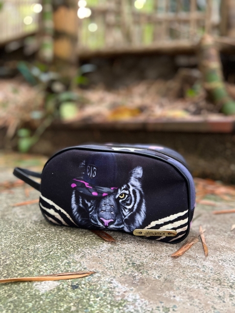 CARTUCHERA/BOLSO DE MANO TIGRE CAMUFLADO NEGRO