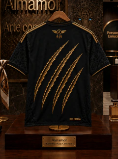 CAMISETA ALMA DE COLOMBIA NEGRA JAGUAR - comprar en línea