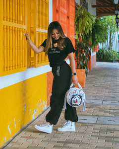 BOLSO REDONDO BLANCO - ALMAMOR