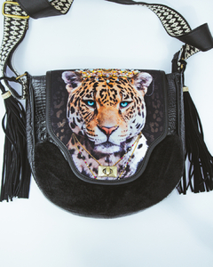 BORDADO A MANO Carriel Jaguar Majestic Negro - ALMAMOR