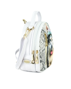 Image of MINI MORRAL Cuero Siberiano Blanco