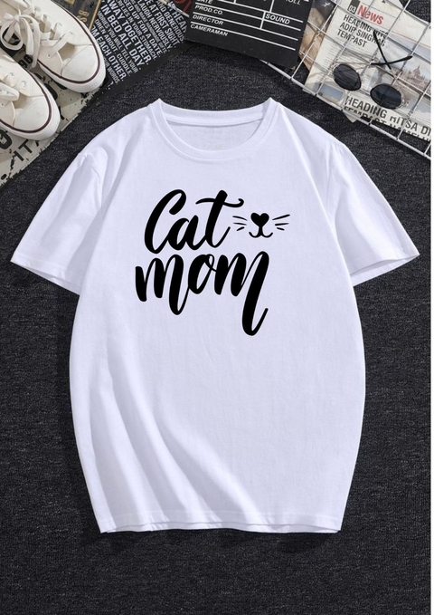 Remera Cat mom