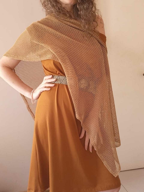 Poncho folk crochet