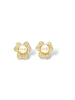 Brinco em ouro 18k, Pérolas e Brilhantes - Pepe Torras