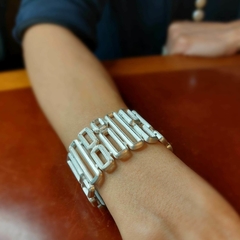 Pulseira retangulos em Prata de Lei