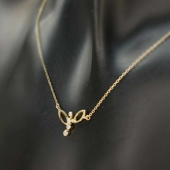 Gargantilha Libélula em ouro 18k e brilhantes - comprar online