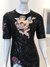 Vestido de festa preto paetês com aplicação Modelo Dolce & Gabbana Inspired - Duquesa Brand