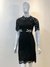 Vestido curto de renda preto Dolce & Gabbana Inspired Bordado Libélulas - loja online