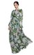 Vestido longo Dolce & Gabbana inspired estampa hortênsias com lenço - Duquesa Brand