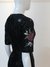 Vestido de festa preto paetês com aplicação Modelo Dolce & Gabbana Inspired - loja online