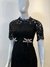 Imagem do Vestido curto de renda preto Dolce & Gabbana Inspired Bordado Libélulas