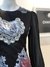 Vestido preto curto em jacquard Dolce & Gabbana Inspired - loja online
