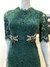 Vestido curto de renda Dolce & Gabbana Inspired com bordado libélulas