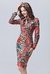 Vestido com padronagem Dolce & Gabbana Inspired estampa Leo na internet