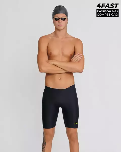 Bermuda 4Fast Fabíola Molina para Competicao Preto