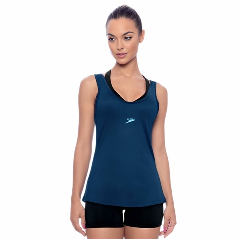 Regata Speedo Texturizada Navy Blue