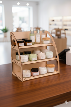 Estantería Exhibidora "Pao" de MDF 3mm – Ideal para Ferias, Souvenirs o Velas - comprar online