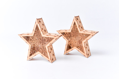 Estrella 3D copos, para luces. - comprar online