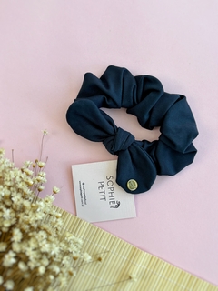 Scrunchie Laço Azul Marinho - comprar online