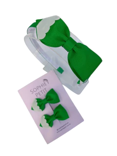 Sophielovers Escolar Tiara Lápis + Par Laço Lápis Verde Folha - comprar online