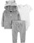 Set tres piezas toalla - Gris