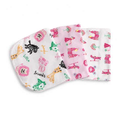 Pack de 3 babitas de algodón - Estampadas