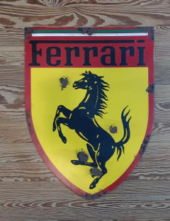 CARTEL DE CHAPA FERRARI