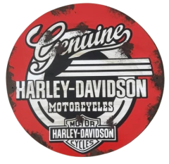 CARTEL DE CHAPA HARLEY GENUINE - comprar online
