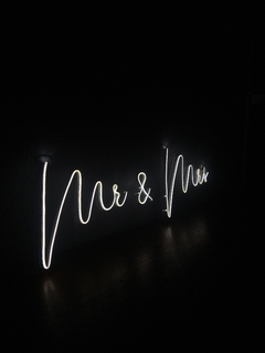 CARTEL NEON LED MR & MRS - comprar online