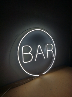 CARTEL NEON LED BAR CIRCULAR - comprar online