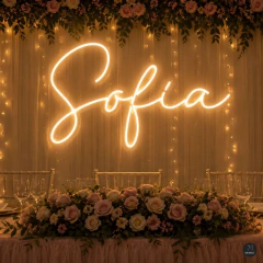 Nombres personalizados en LED Neón