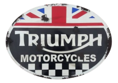 CARTEL DE CHAPA TRIUMPH - comprar online