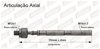 Precap Axial Cremallera Direccion Peugeot 306
