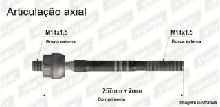 Precap Axial Cremallera Dirección Fiat Novo Palio Novo Uno Fiorino
