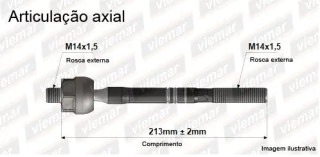 Precap Axial Cremallera Dirección Renault Fluence Megane Fase 3