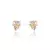 Brinco flor gotas de cristais - loja online