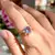 Anel coroa cristal London Blue - comprar online