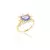 Anel coroa cristal London Blue - loja online